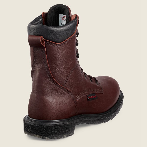 Red Wing Safety Boots Supersole® 2.0 - 8-inch Toe - Burgundy - Mens WZT190758